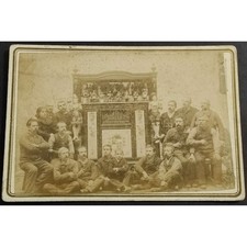 Fotografia Su Cartoncino Antichi Burattinai - Casale Monferrato - 2a Metà '800