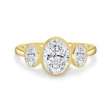 Anello semimontato in oro