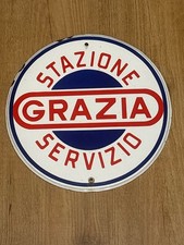 Targa smaltata GRAZIA-STAZIONE