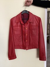 Giubbotto in Vera Pelle rosso