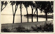 North Hero Vermont VT Panoramic Water View Real Photo Vintage Postcard