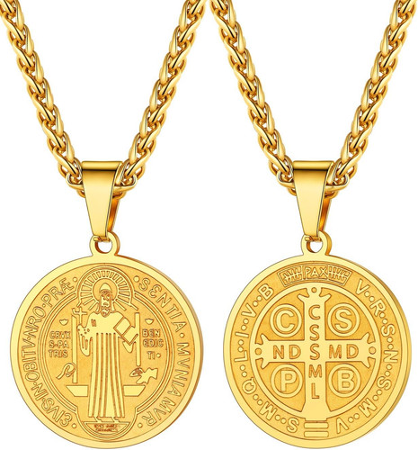 Collare con medaglia san - con, di