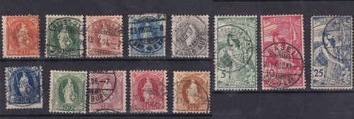 Svizzera 1882 1900 helvetia - 1882-1900,
