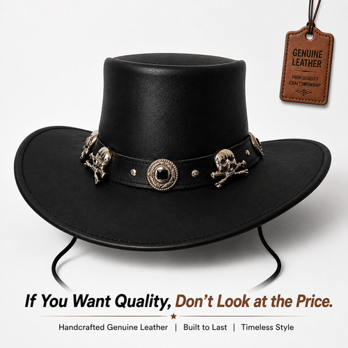Cappello cowboy pelle - da,