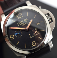 panerai luminor 1950 riserva di 3 giorni. gmt box documenti 1 anno gtee set completo 2017