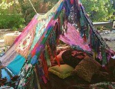 Tenda indiana vintage seta