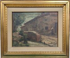 Mario ALBANO (1896-1968) - Cascina, olio su pannello