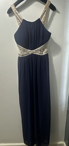 Abito ballo lungo blu - abito, navy