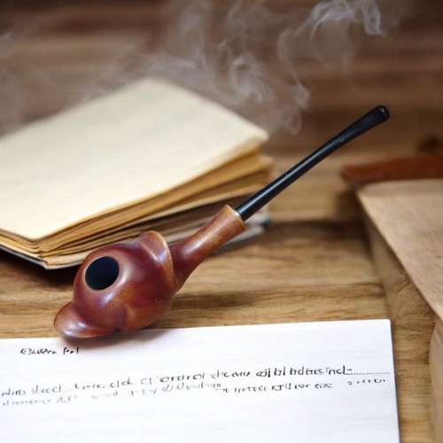 Wooden smoking tobacco - smoking, pipe