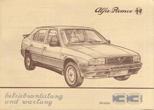 ALFA ROMEO 33 Manuale Uso e Manutenzione 1986 Manuale Manuale Libretto di Bordo BA