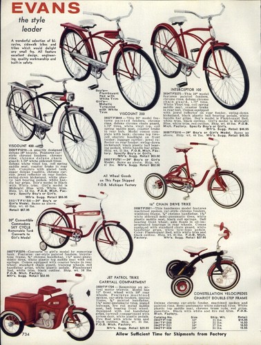 1963 carta pubblicitaria evans - carta,
