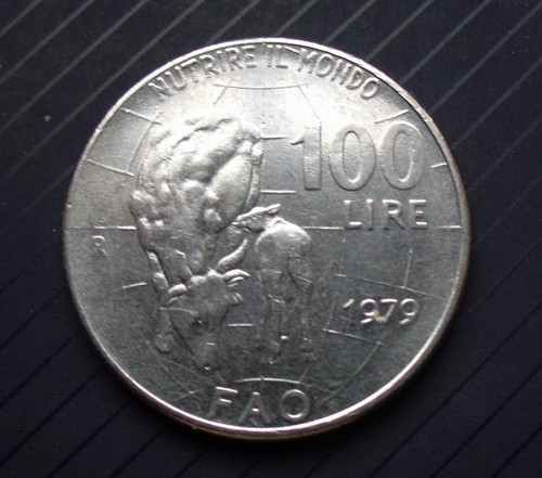Moneta 100 lire 1979 - , "nutrire