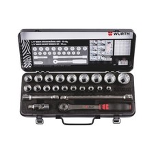 Chiavi a Bussola 1/2 a Cricchetto Multiprofilo Kit 23pz - WÜRTH 096513 023