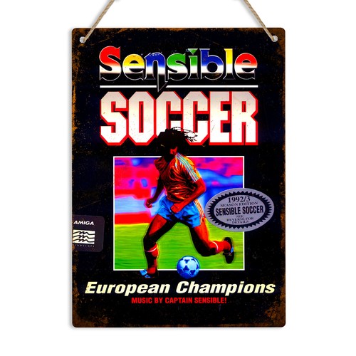 Insegna metallo vintage calcio