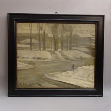 E. A. Campestrini  Neve al Parco  Milano 1940/50
