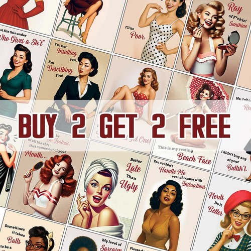 Poster ragazza pin-up