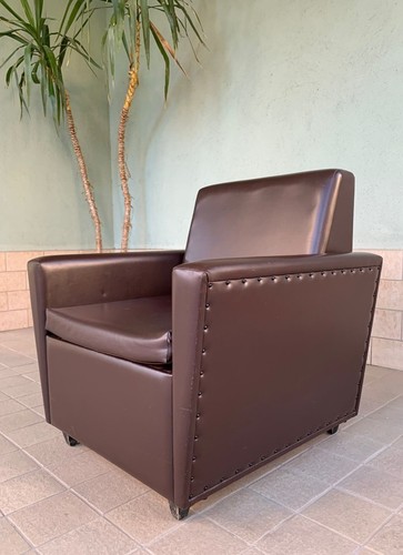 Poltrona pelle con letto - pelle,