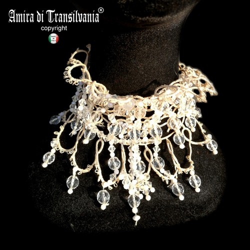 Gioielli collarino macrame - gioielli,