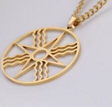 Collana stella assira sigillo di sole dio Shamash antica Mesopotamia Ciondolo