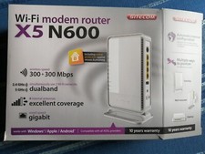 SITECOM WLM-5600 N600 Wi-Fi Dual-band Gigabit Modem Router ADSL X5 DLNA USB 2.0