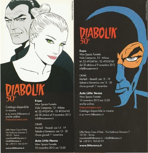 Diabolik cartolinainvito asta - diabolik:,