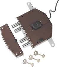 SERRATURA ELETTRICA NUOVA FEB SEGRETA PORTA BLINDATA CILINDRO A POMPA 60 MM