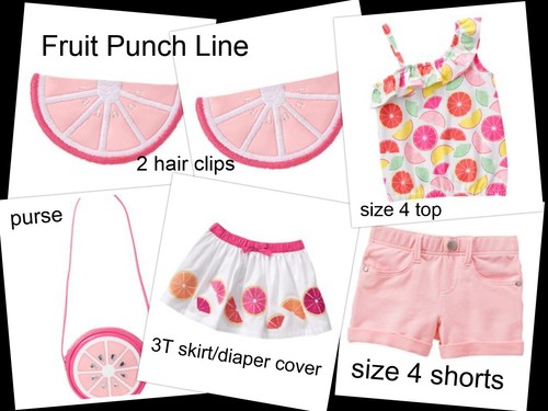 Gymboree fruit punch gonna - punch, 3t