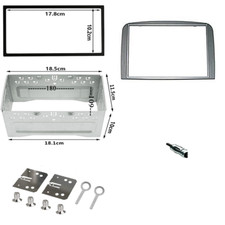 Mascherina autoradio  2 DIN ALFA 147 - GT grigio 