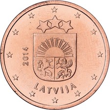 137857 latvia 5 centimes - 5,