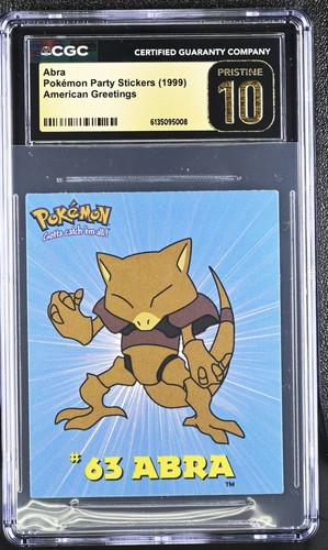 Abra pokemon party stickers - party,