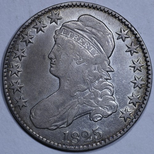 Mezzo dollaro 1825 busto - , con