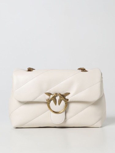 Borsa puff media pelle - media,