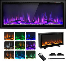 Camino Elettrico E Termocamino Elettrico 750W/1500W, Temperatura 18-28ºc E Timer