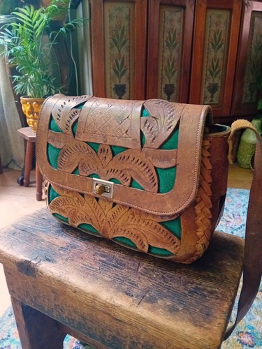 Borsa mano vintage pelle - borsa, a