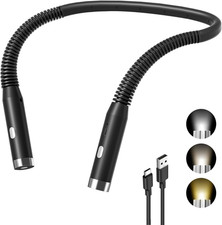 Lampada Da Lettura, Luce Da Lettura per Libro, 3 Colori, 3 Livelli Di Luminosità