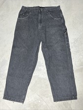 Pantaloni jeans larghi neri