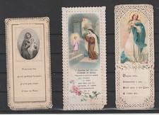 TRE  SANTINI ORIGINALI D'EPOCA CON PIZZO PRIMI '900 - FOTO - MF129237