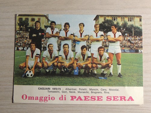 Cartolina cagliari calcio - cagliari,