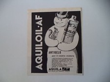 advertising Pubblicità 1960 AQUILA PETROLI AQUILOIL