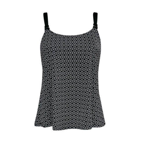 Tankini top amoena nero - tankini,