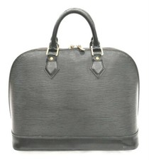 Borsa Louis Vuitton Epi in pelle Alma PM logo LV M40302 nero noir autentica