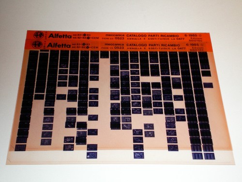Microfiche catalogo ricambi - microfiche,