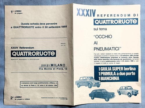 Quattroruote xxxiv referendum - quattroruote,