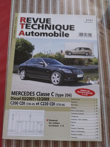 Revue technique mercedes 200 - mercedes, c