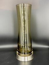 Vaso in Vetro Fumé con Base