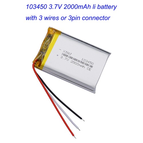 Connettore 2000mah 7 - 3.7v, 7.4wh