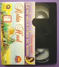Vhs Cristina D'Avena racconta Robin Hood Film Ita Fiabe Videocassetta (V123)