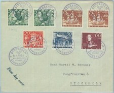 89032 - SVEZIA - STORIA POSTALE - COPERTINA FDC 1938 BARCHE