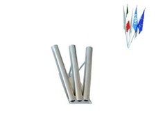 Supporto Bandiera Metallo Da Parete Diagonale Esterno 3 Posti Comuni Banche Casa