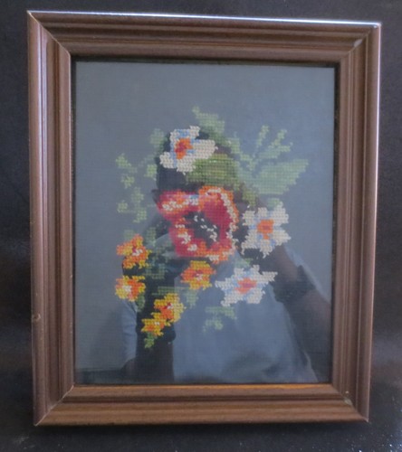 Quadro con ricamo punto - quadro,